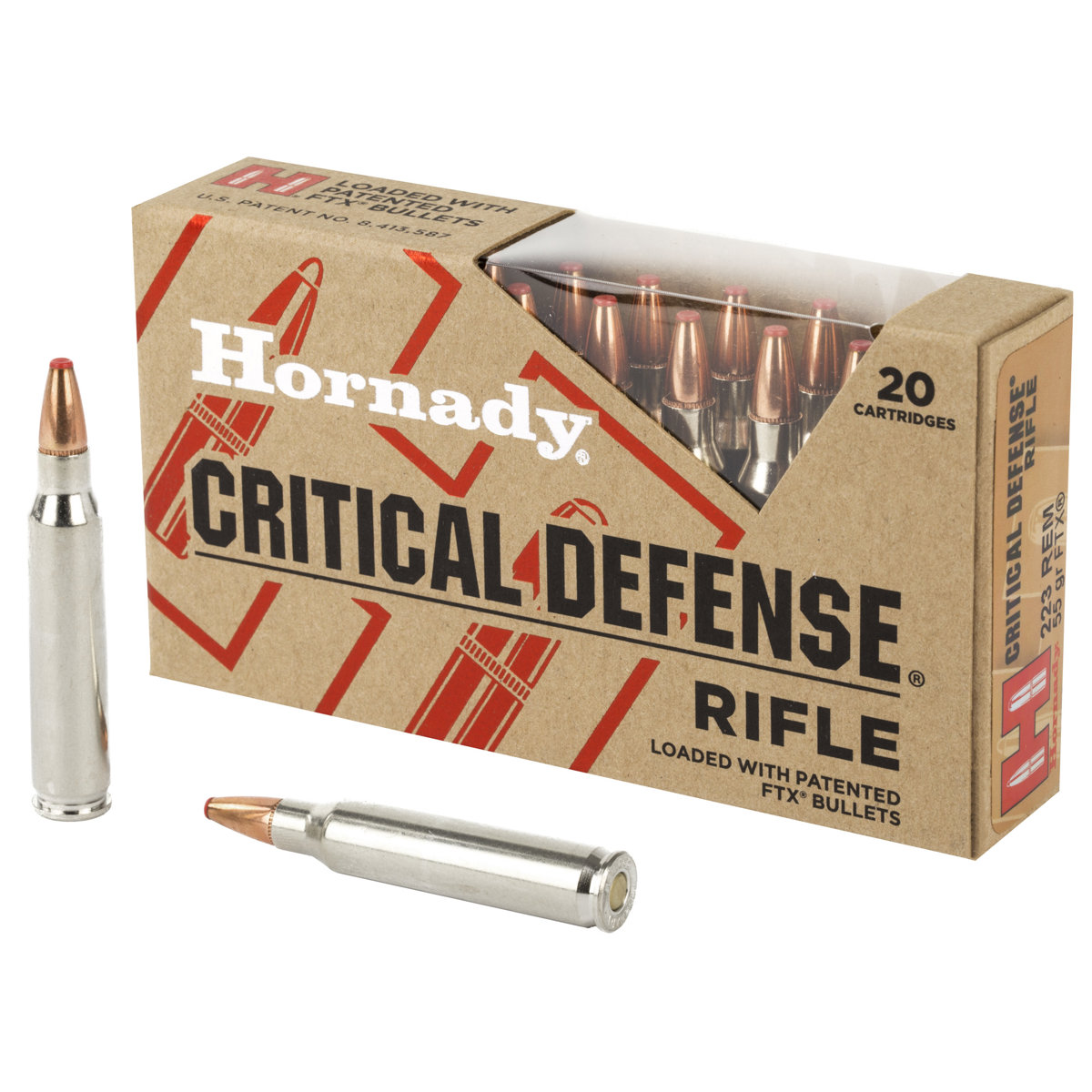 Hornady Critical Defense 55gr FTX Flex Tip Expanding Rifle Ammo
