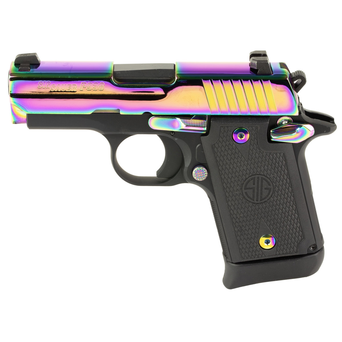 SIG Sauer P938 Rainbow Titanium 9mm Pistol